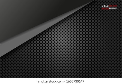 Abstract background dark and black carbon fiber vector illustration eps10