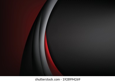 Resumen de fondo oscuro y negro ilustración de vector de fibra de carbono eps10