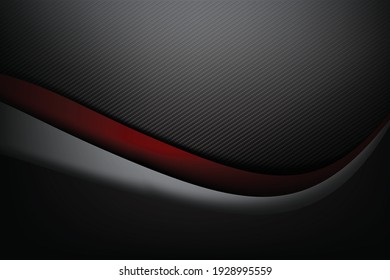 Abstract background dark and black carbon fiber vector illustration eps10