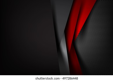Abstract background dark and black carbon fiber vector illustration eps10
