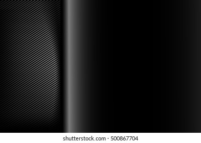 Abstract background dark and black carbon fiber vector illustration eps10