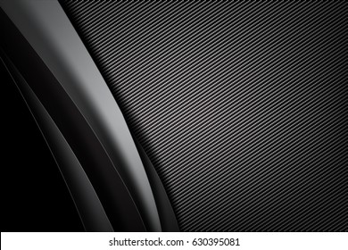 Abstract background dark and black carbon fiber vector illustration eps10