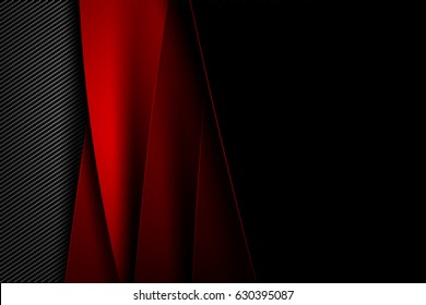 Abstract background dark and black carbon fiber vector illustration eps10