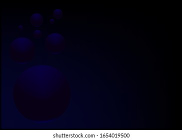 Abstract background of dark blue balls glow ready for your use.