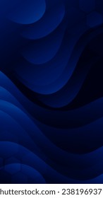 Fondo abstracto color azul oscuro con líneas onduladas y gradientes es un activo versátil adecuado para varios proyectos de diseño como sitios web, presentaciones, materiales impresos, publicaciones en medios sociales 