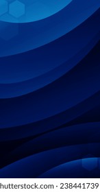 Fondo abstracto El color azul oscuro con líneas onduladas y gradientes es un activo versátil adecuado para varios proyectos de diseño como sitios web, presentaciones, materiales impresos, publicaciones en medios sociales 