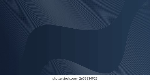 Abstract background with a dark blue color, and light blue wavy lines that overlay the upper and lower portion of the image. The center is a solid dark blue. The lines follow an organic, natural flow.