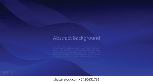 Abstract Background dark blue digital art and light in middle, navy color design. Vector EPS10