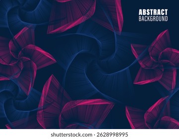 abstract background with dark blue gradient stars line pattern, presentation background, background for banner, poster, cover, brochure, flyer, website