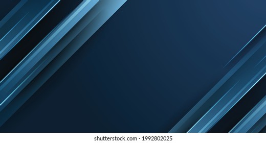 Abstract background dark blue with modern corporate concept. Modern overlap abstract presentation background. Luxury paper cut background. Abstract decoration, line pattern, color gradients