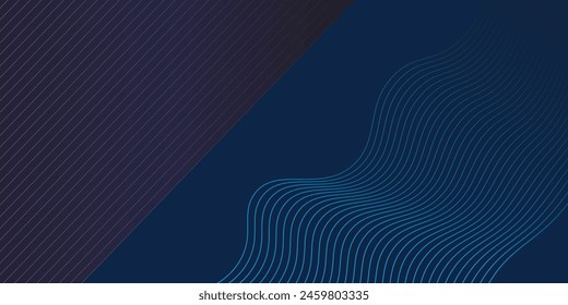 Fondo Abstractas azul oscuro con Vector de concepto corporativo moderno
