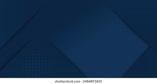 Fondo Abstractas azul oscuro con concepto corporativo moderno y Formas de elementos cuadrados