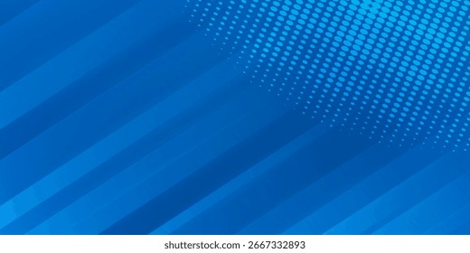 fundo azul, com vários tons de azul, como azul elétrico, azul aqua, azul majorelle. A composição geral sugere uma conexão com a tecnologia através de uma estética moderna e alegre.