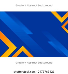 El fondo abstracto con gradaciones de azul oscuro y naranja es lujoso. Editable.