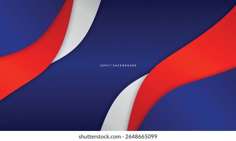 abstract background dark blue, red, and silver gradient color design