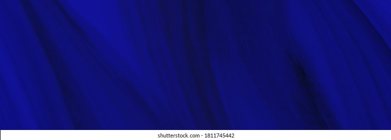 Abstract Background With Dark Blue Streaky Waves Watercolor Brush