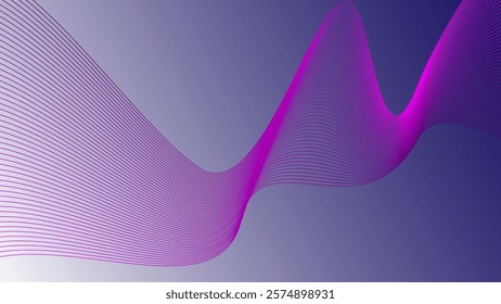 Abstract background with dark blue and white tones. The background features smooth gradient, flowing wave-like textures in blue and white. Minimal abstract wavy gradient vector background