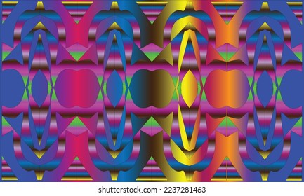 fondo abstracto con motivos marrón oscuro, azul, naranja, amarillo, verde, rosa y violeta