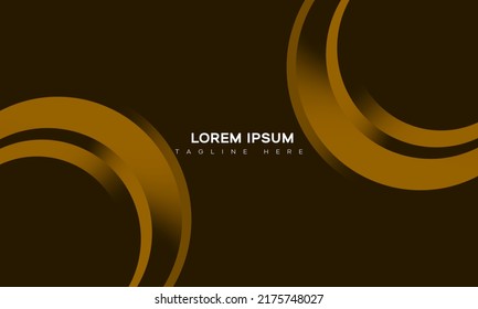 Abstract background with dark brown geometric graphic elements influenced by light, cutouts, stripes, stripes, loops for posters, flyers, digital boards and concept designs.