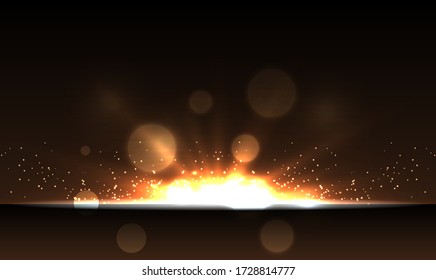 Abstract background dark color and lighting effect