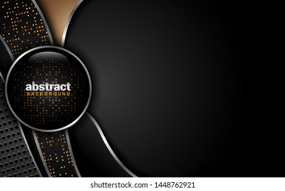 Abstract Background with Dark Color Scheme: Overlap Layer Style