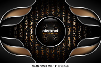 Abstract Background with Dark Color Scheme: Overlap Layer Style