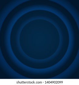 Abstract background with dark deep circles. Vector illustration