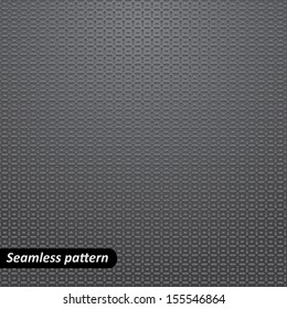 Abstract background with dark gray 3d paper elements. Seamless pattern. Vector illustration EPS 10.