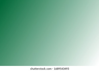 Abstract background, dark green gradient, upper corner and white gradient, bottom corner