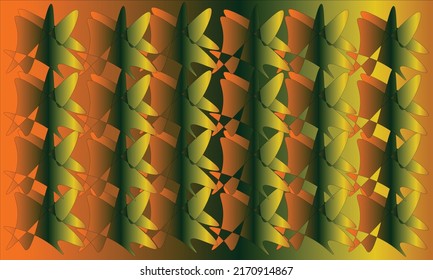abstract background in dark green, orange and yellow colors