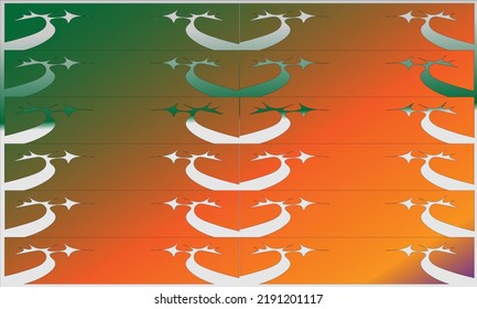 fondo abstracto en colores verde oscuro, naranja y blanco