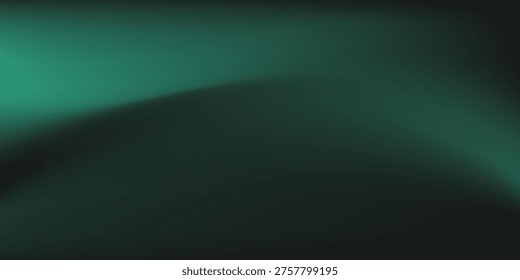 Abstract background dark green and soft green light on dark background. Two side design. Vector illustration