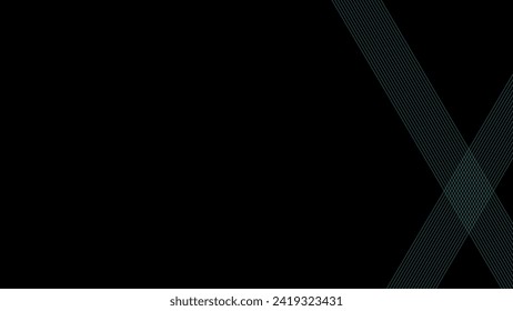 Abstract background with dark green vector design. Luxury and elegant abstract background with line and wave gradation. Template for presentation, banner, web, billboard, etc.