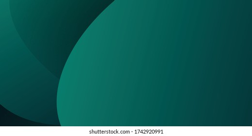 Abstract background dark green wave curve with modern corporate concept. Vector illustration for presentation design, banner, and much more