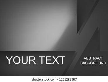 Abstract background in dark grey colors with geometric shapes. Vector illustration.