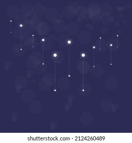 Resumen Antecedentes Dardos Hexagons Brillantes Estrellas Diseño Vector