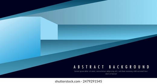 abstract background with dark and light blue elements vector illustration