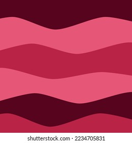 Abstract background of dark and light waves of purple, crimson and burgundy colors. Vector