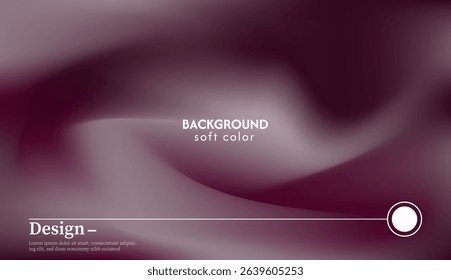 Abstract background with dark maroon wave texture. Combination of light and dark. Minimalist pastel color design