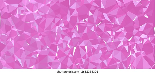 Fundo abstrato Padrão de polígono rosa escuro forma de triângulo de baixo poli, fundo geométrico com projeto de fundo de baixo poli. 