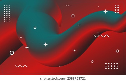 Abstract background of dark red color palette. Flowing element trend design. Magazine, leaflet, billboard, sale, banner, flyer, background. Eps 10