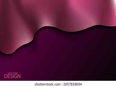 Abstrakter Hintergrund in dunkelroten Tönen aus dichtem Stoff. Für Poster- oder Titeldesign.