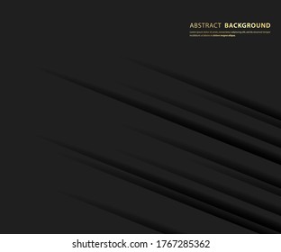 Abstract background Dark and shadow. Modern Black design Template. vector illustration.