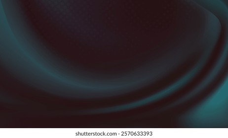 Abstract background with a dark  swirling teal gradient