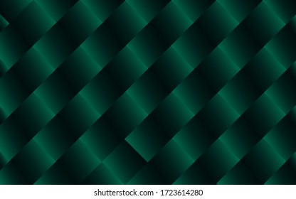abstract background, dark tone green wavy lines and shades of green and black