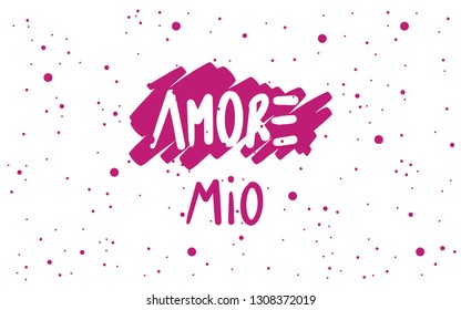  Abstract background. Valentine´s day cute lettering. 