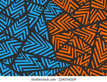 Abstract background with dazzle camouflage pattern