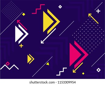 Abstract background decorated with geometric elements. 