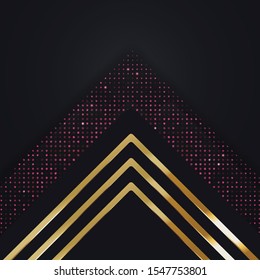 Abstract background decoration with lightning and gllitters vector template