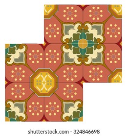Abstract background, decoration pattern, tiled blocks